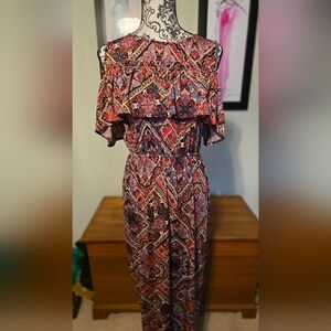 Soho Multicolor Paisley Maxi Dress